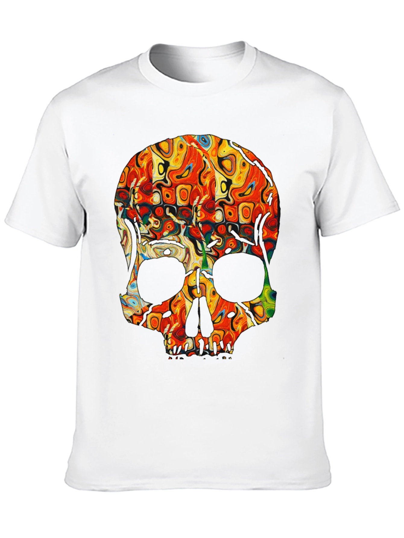 Psychedelic Skull Graphic Tee