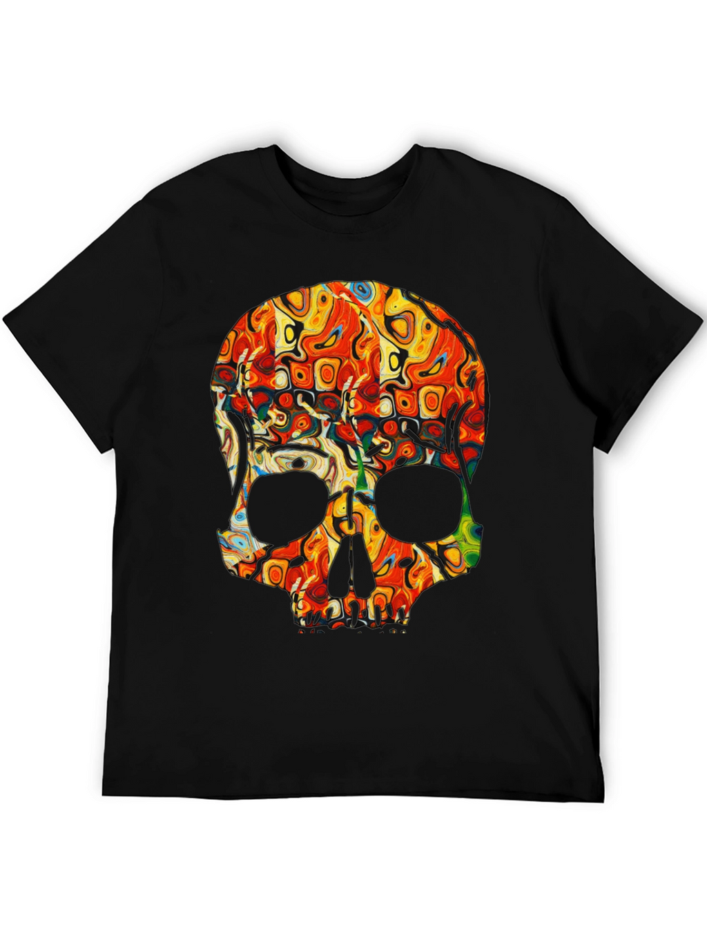 Psychedelic Skull Graphic Tee