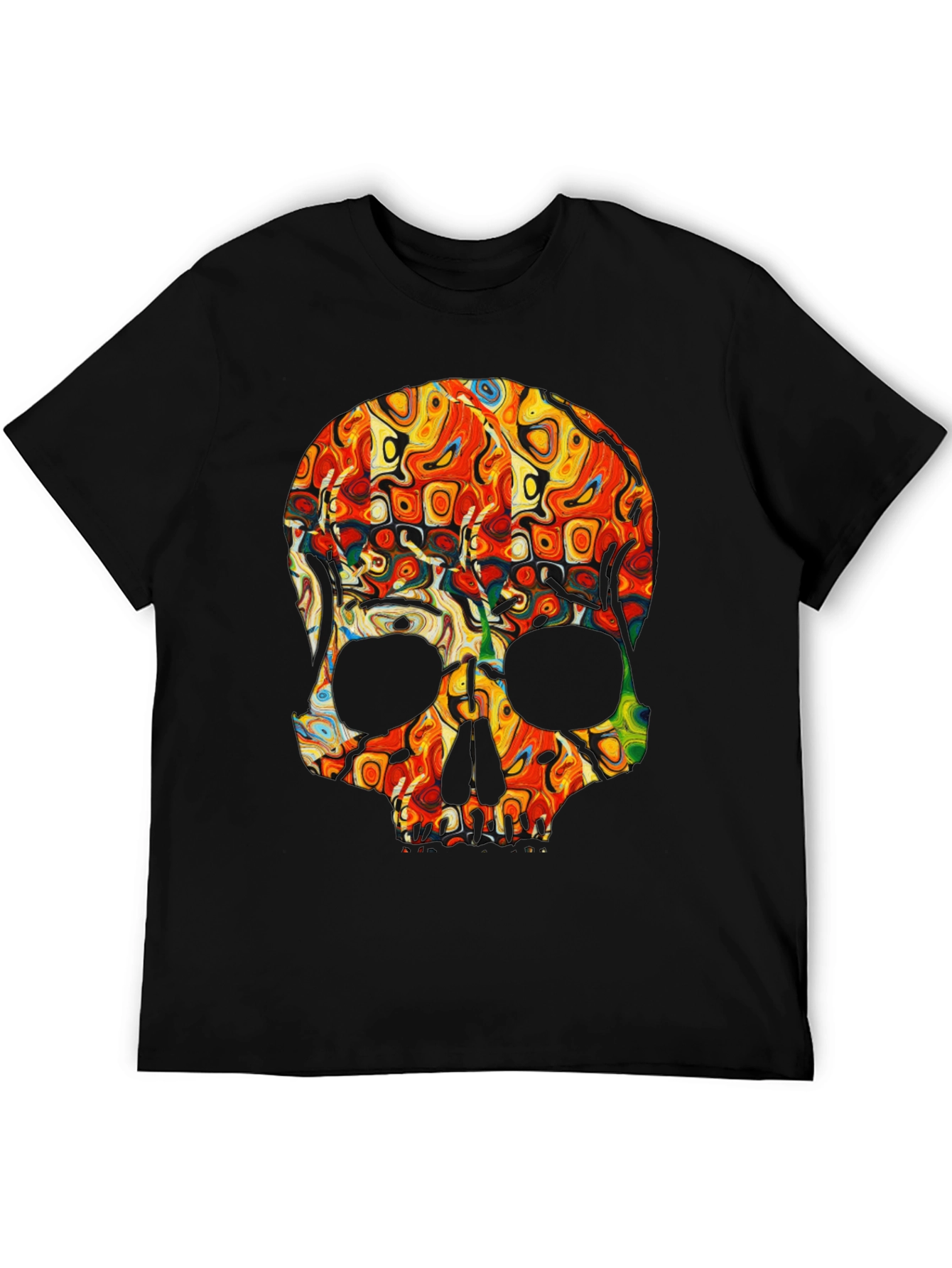 Psychedelic Skull Graphic Tee