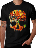 Psychedelic Skull Graphic Tee