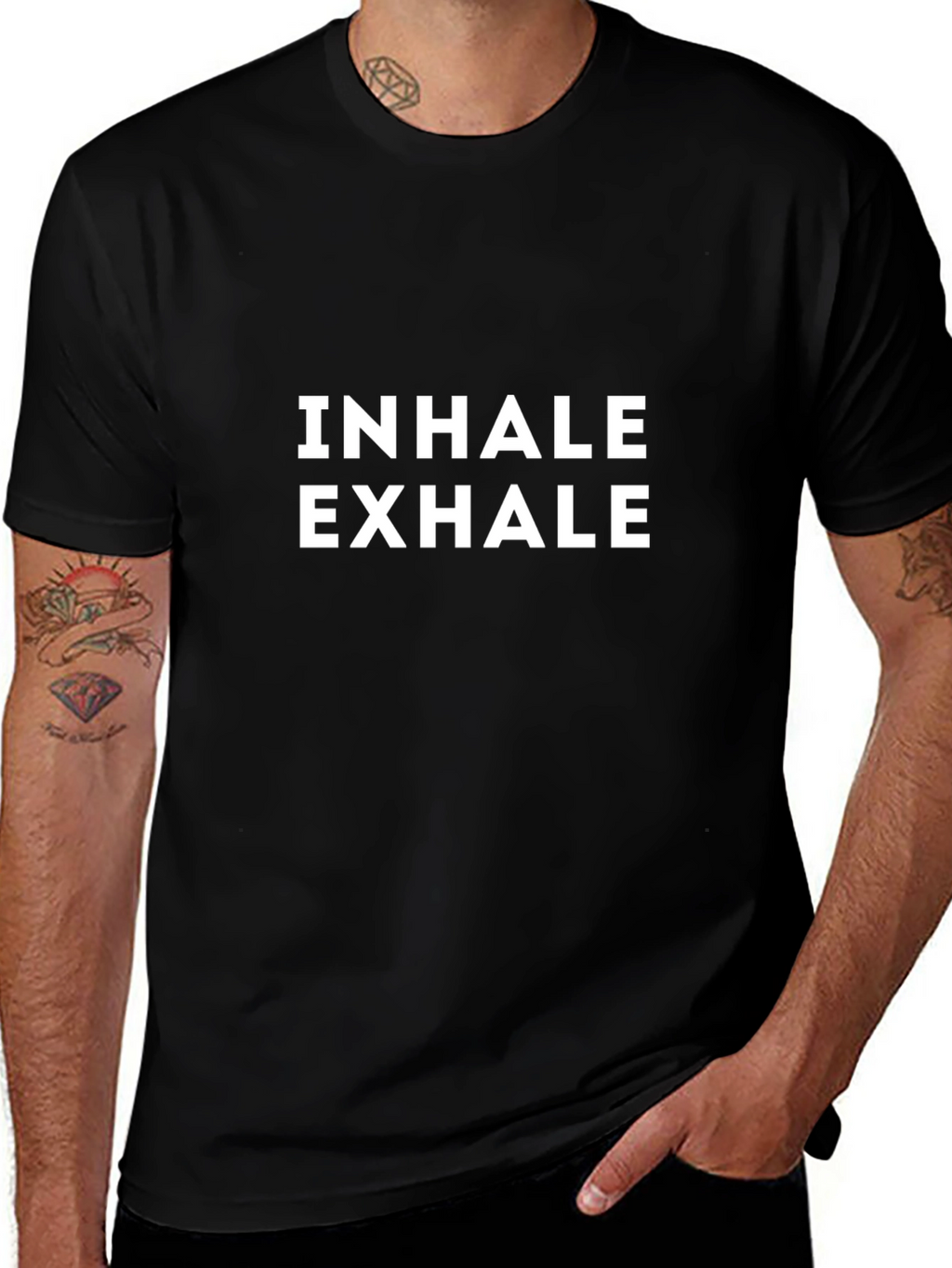 Inhale Exhale Graphic Tee - Relaxed Fit