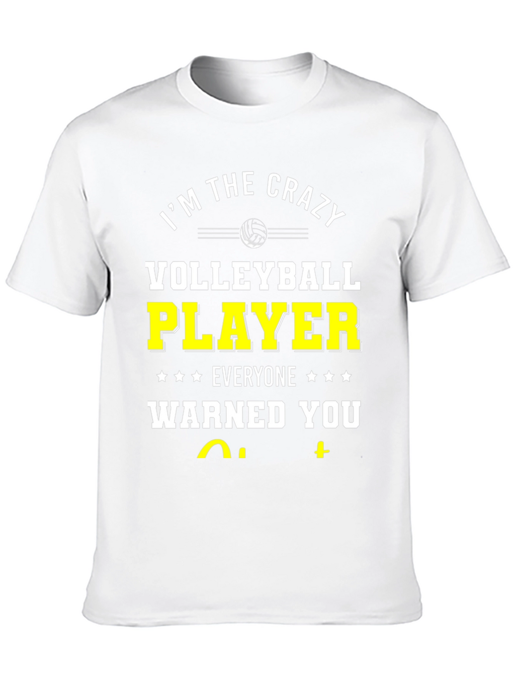 Crazy Volleyball Player T-Shirt - Black