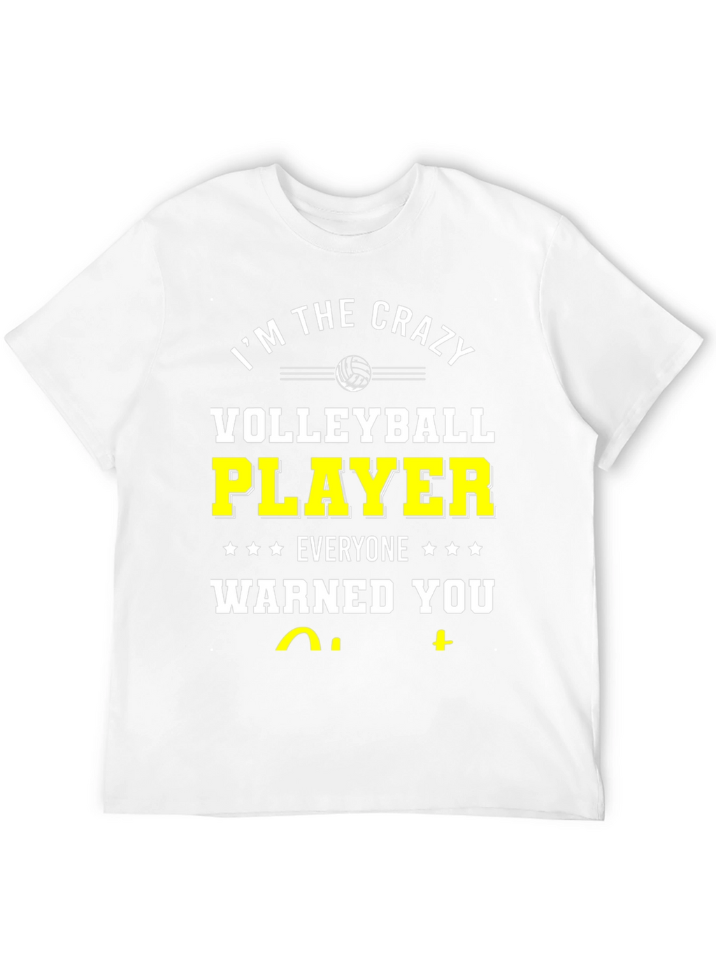 Crazy Volleyball Player T-Shirt - Black