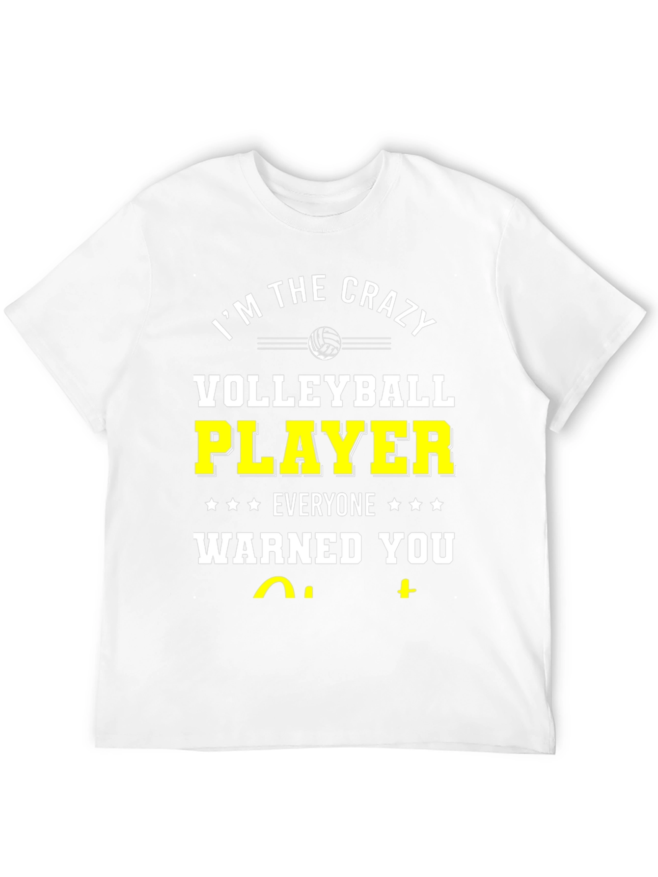 Crazy Volleyball Player T-Shirt - Black