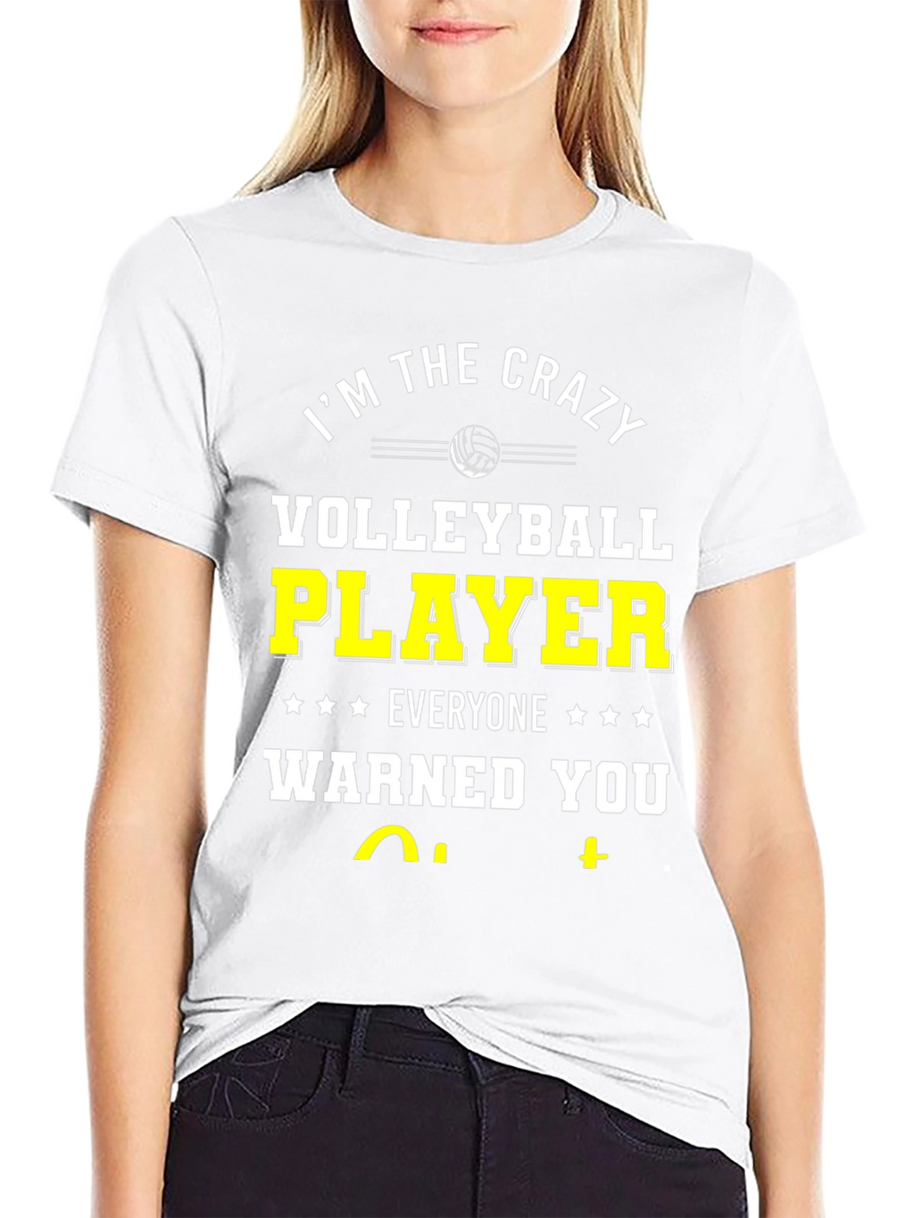 Crazy Volleyball Player T-Shirt - Black
