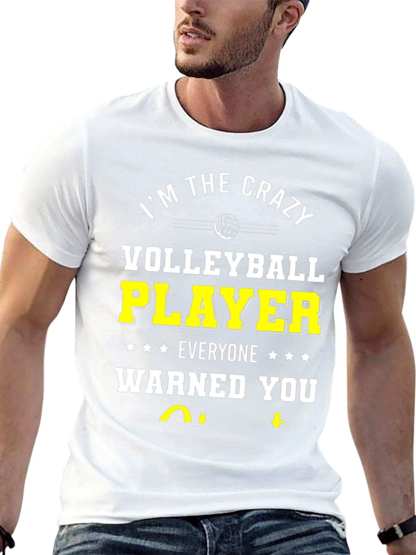 Crazy Volleyball Player T-Shirt - Black