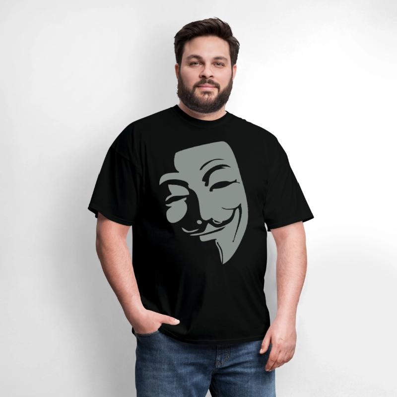 Anonymous Mask with Quirky Smile