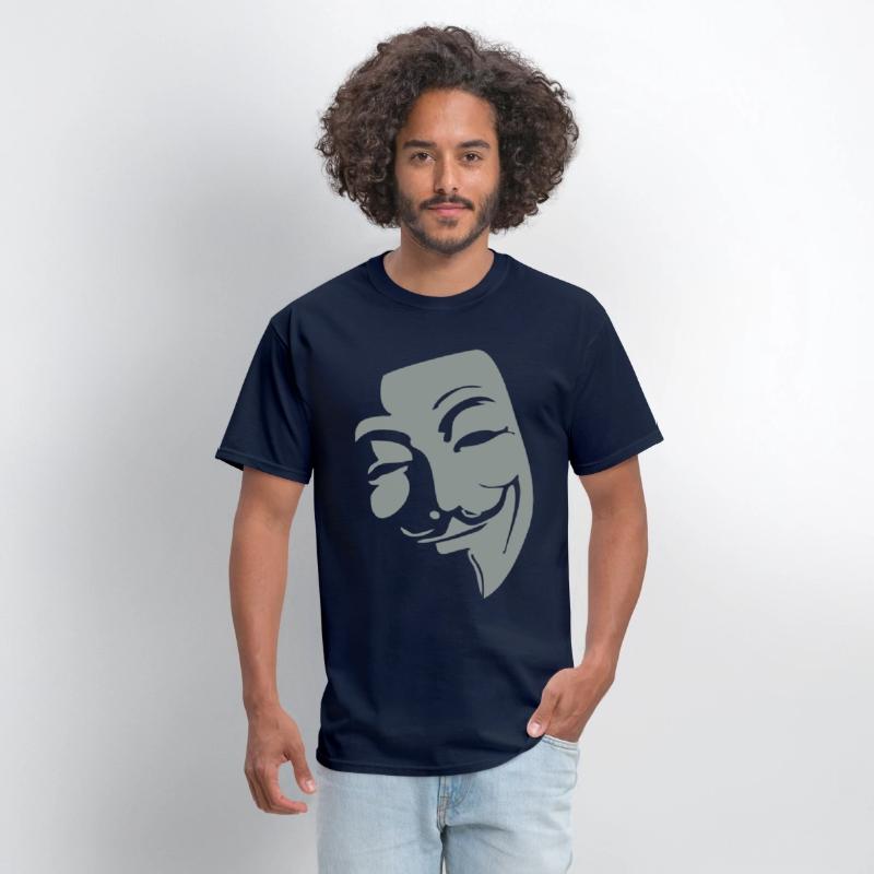 Anonymous Mask with Quirky Smile