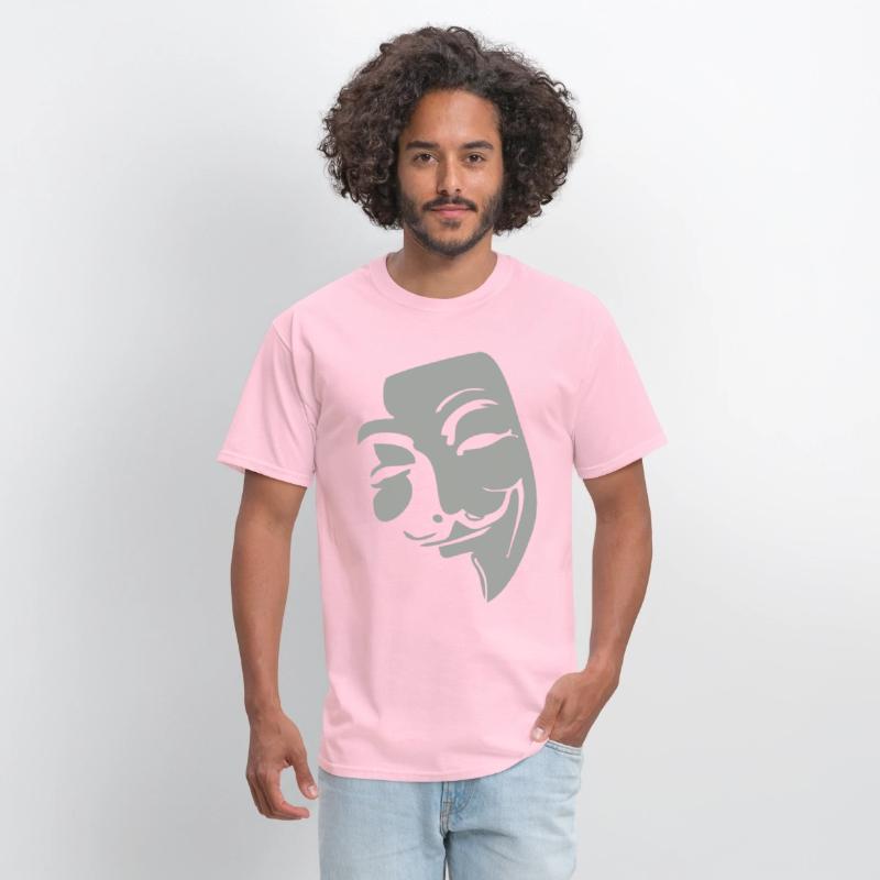 Anonymous Mask with Quirky Smile