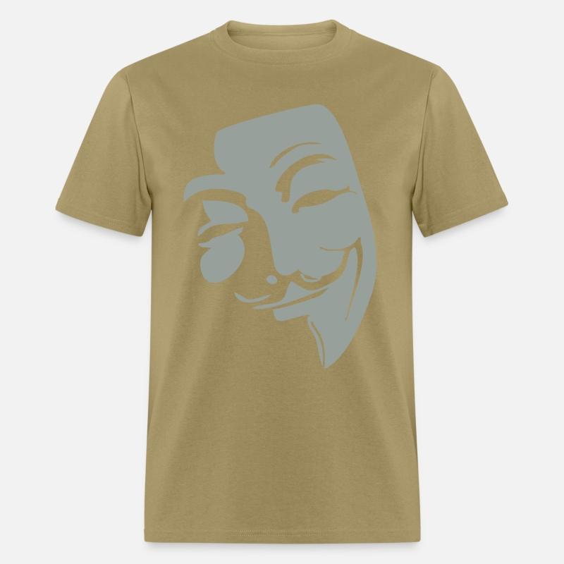 Anonymous Mask with Quirky Smile