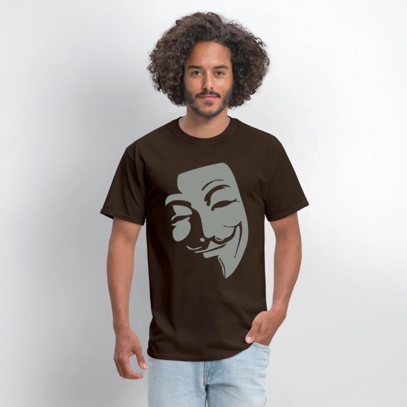 Anonymous Mask with Quirky Smile