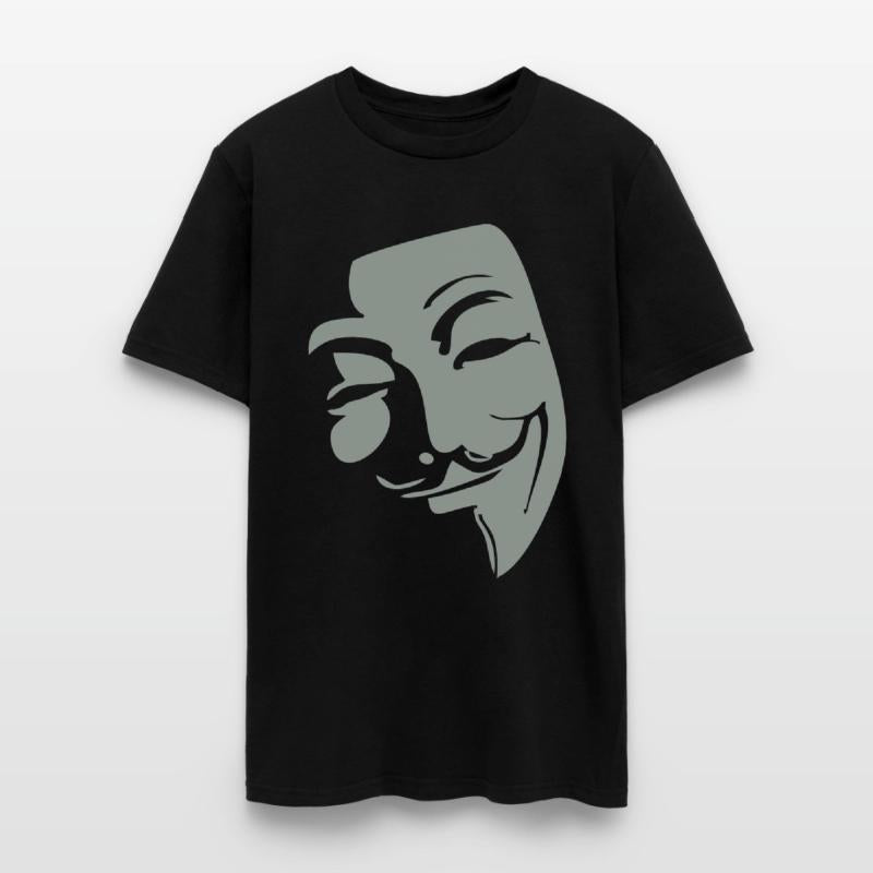 Anonymous Mask with Quirky Smile