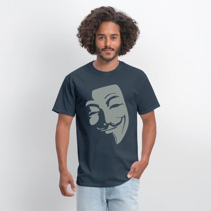 Anonymous Mask with Quirky Smile
