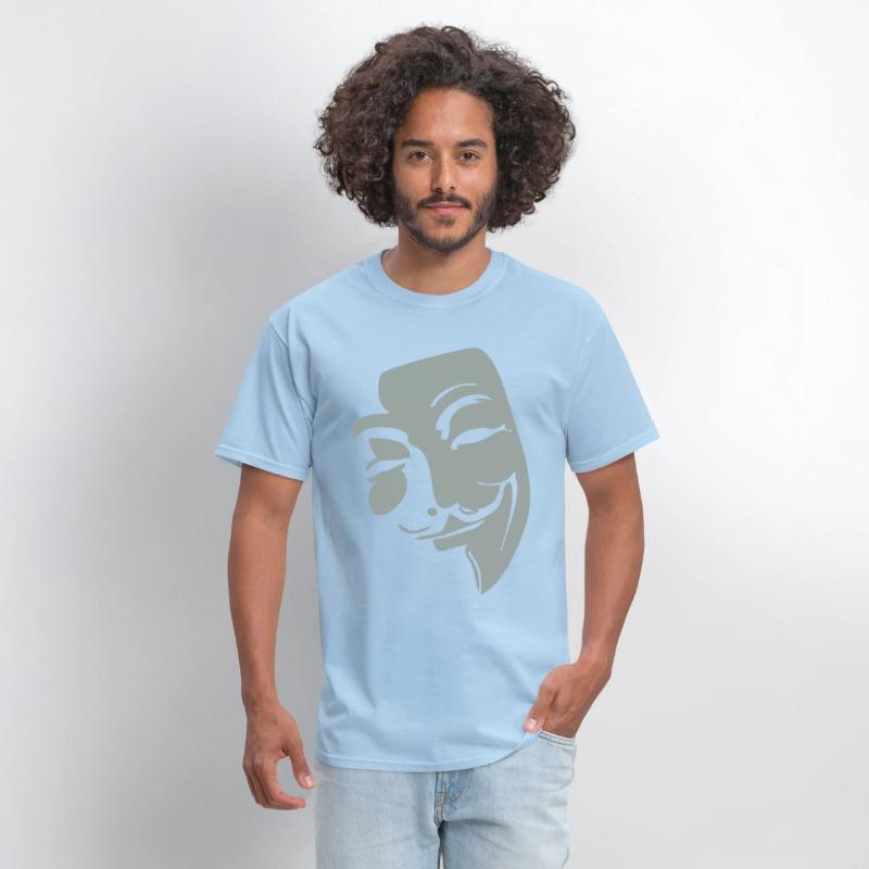 Anonymous Mask with Quirky Smile