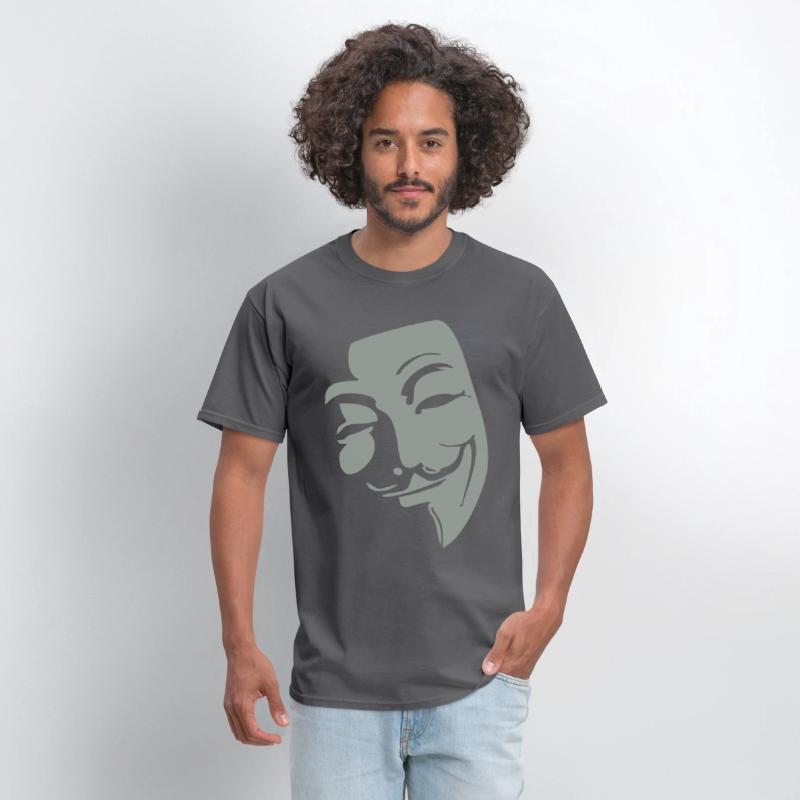 Anonymous Mask with Quirky Smile