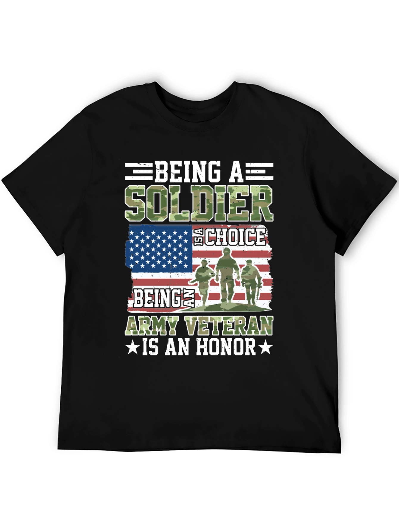 Soldier Veteran T-Shirt - Army Honor Tee
