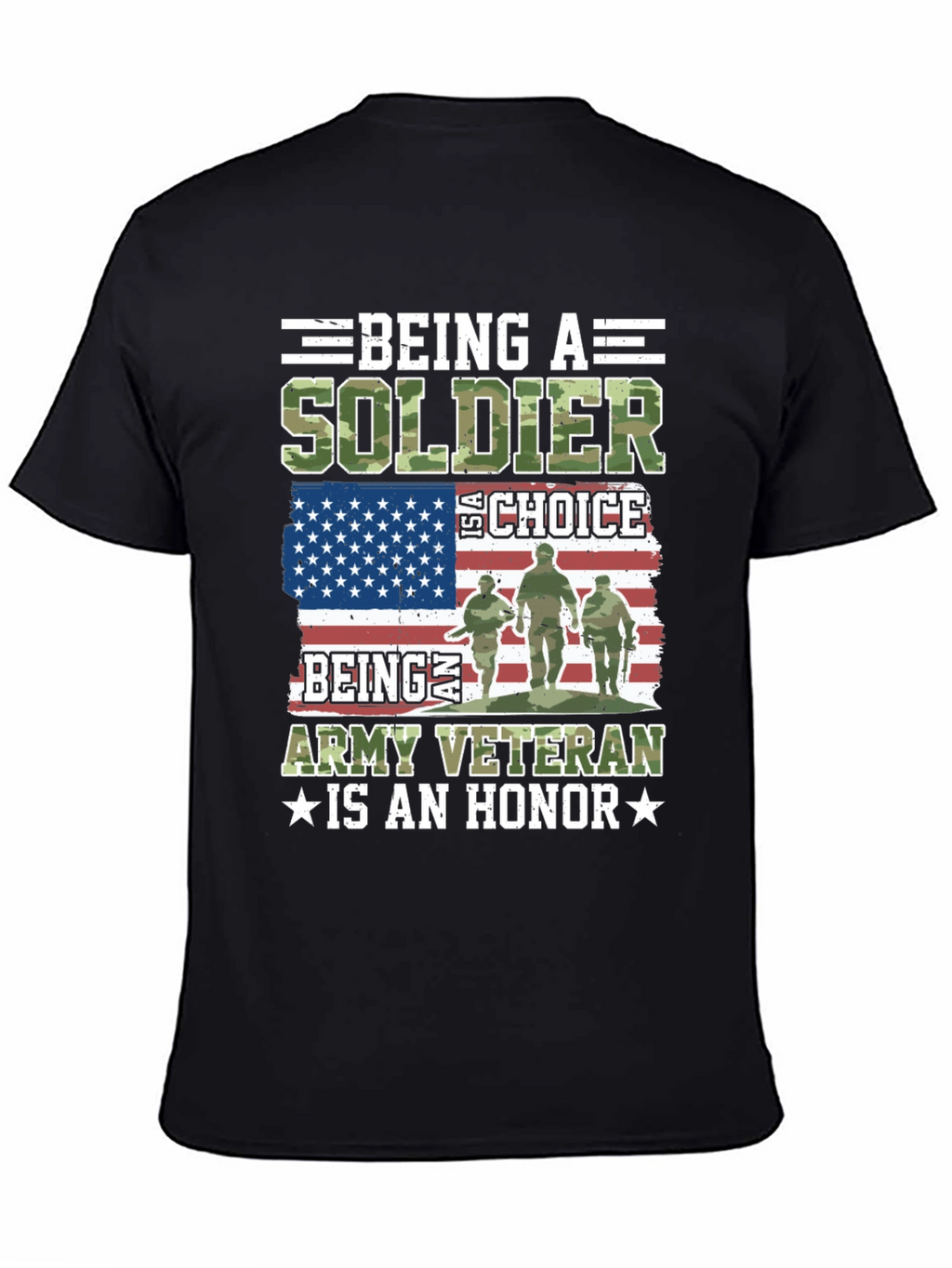 Soldier Veteran T-Shirt - Army Honor Tee