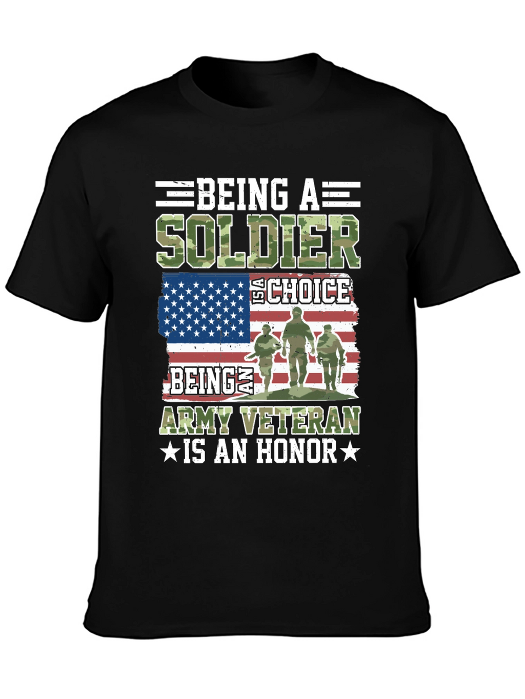Soldier Veteran T-Shirt - Army Honor Tee
