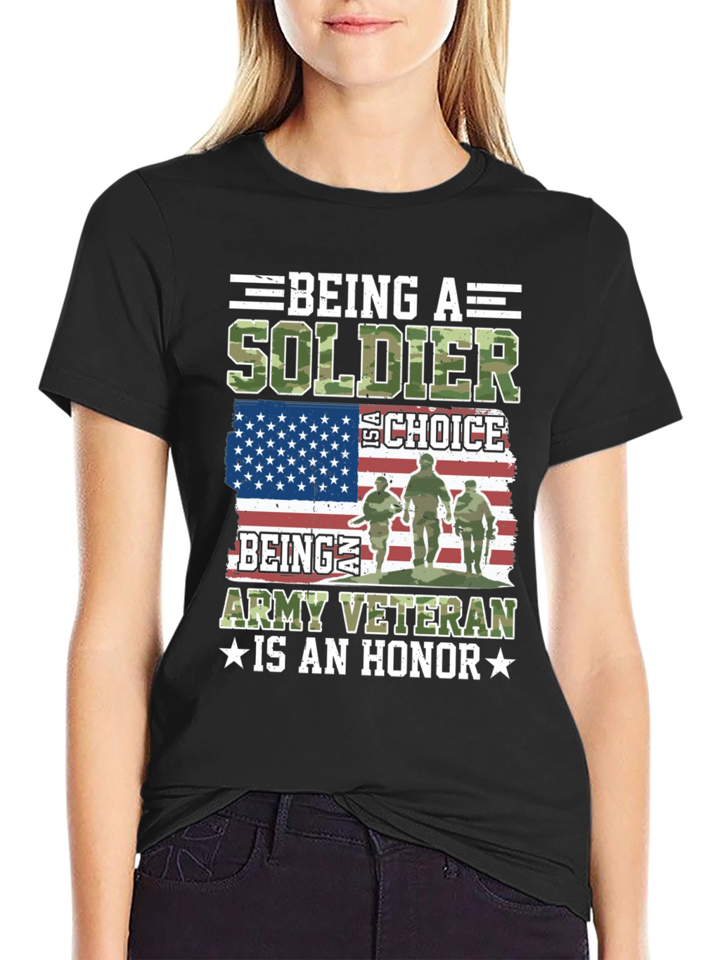 Soldier Veteran T-Shirt - Army Honor Tee