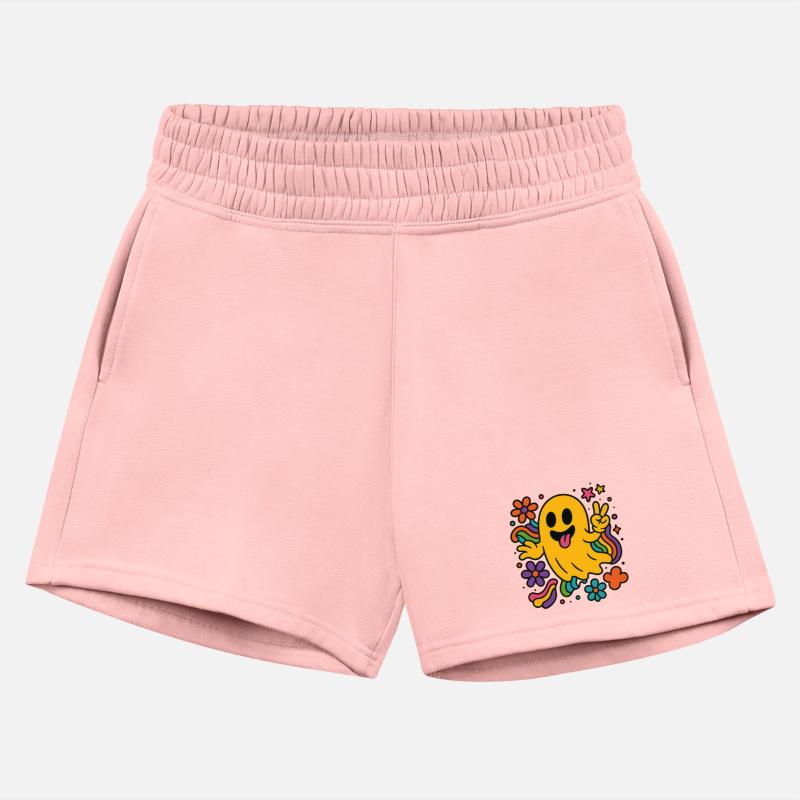 Vibrant Ghost with Rainbow Accents