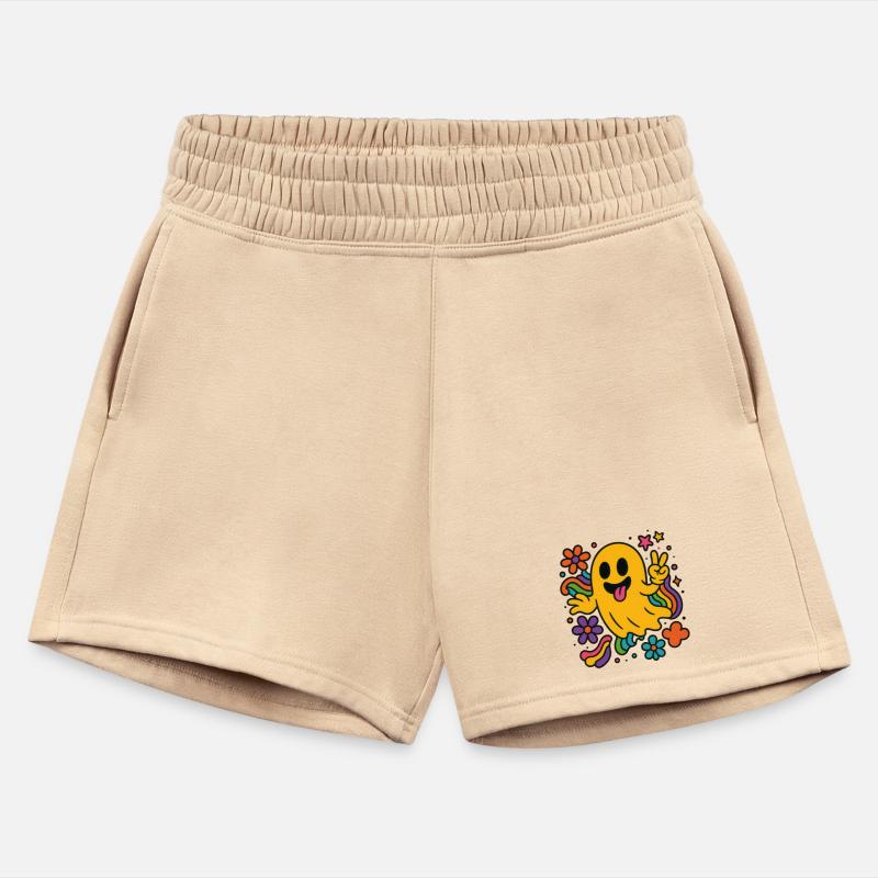 Vibrant Ghost with Rainbow Accents