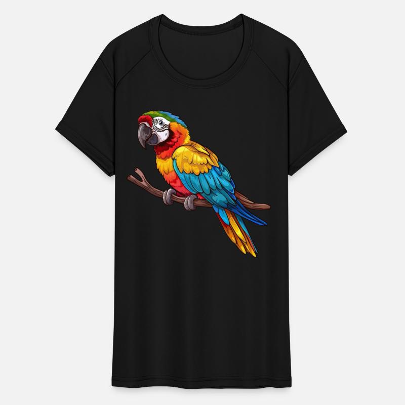 Vibrant Tropical Parrot Perched Majestically