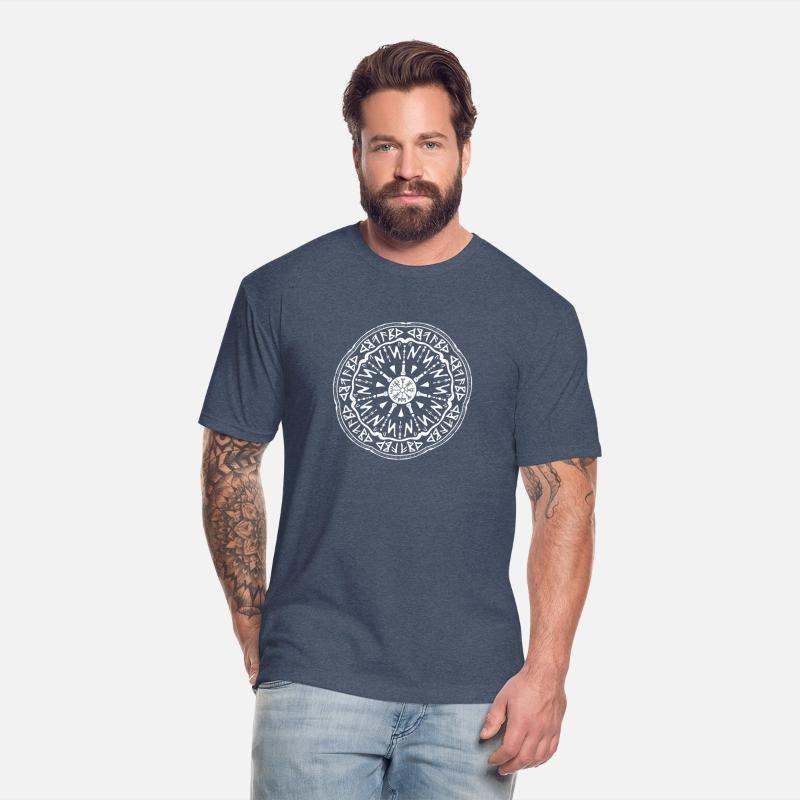 Viking Compass Inspired Mandala Design 01 - White