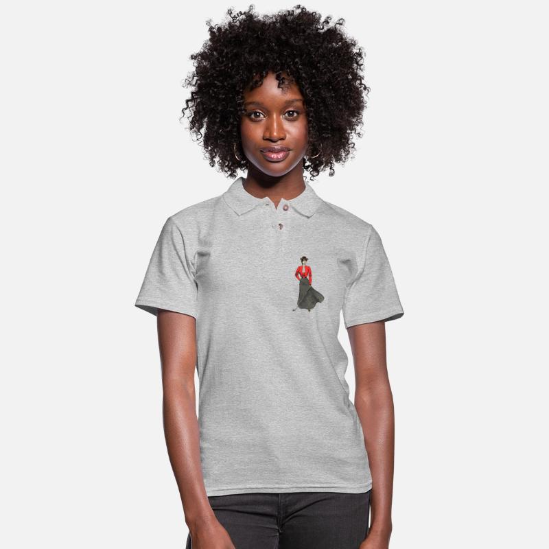 Vintage Woman Golfer Holding a Golf Club URM