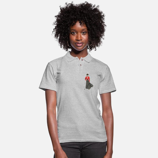 Vintage Woman Golfer Holding a Golf Club URM