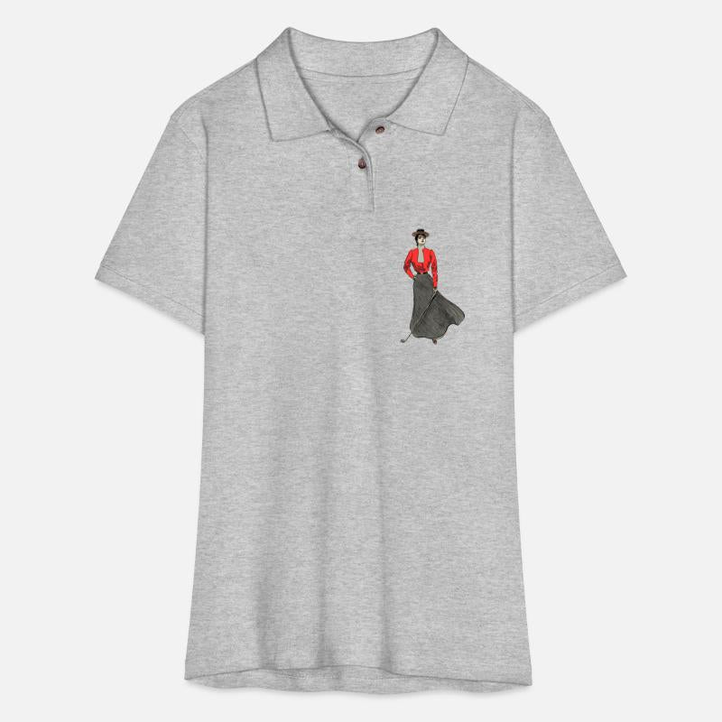 Vintage Woman Golfer Holding a Golf Club URM