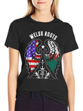 Welsh Roots Wings T-Shirt - USA Wales Pride