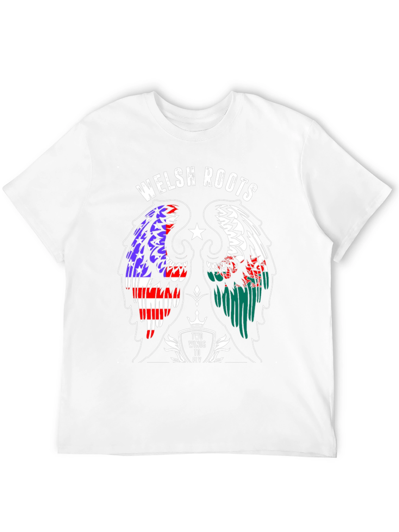 Welsh Roots Wings T-Shirt - USA Wales Pride