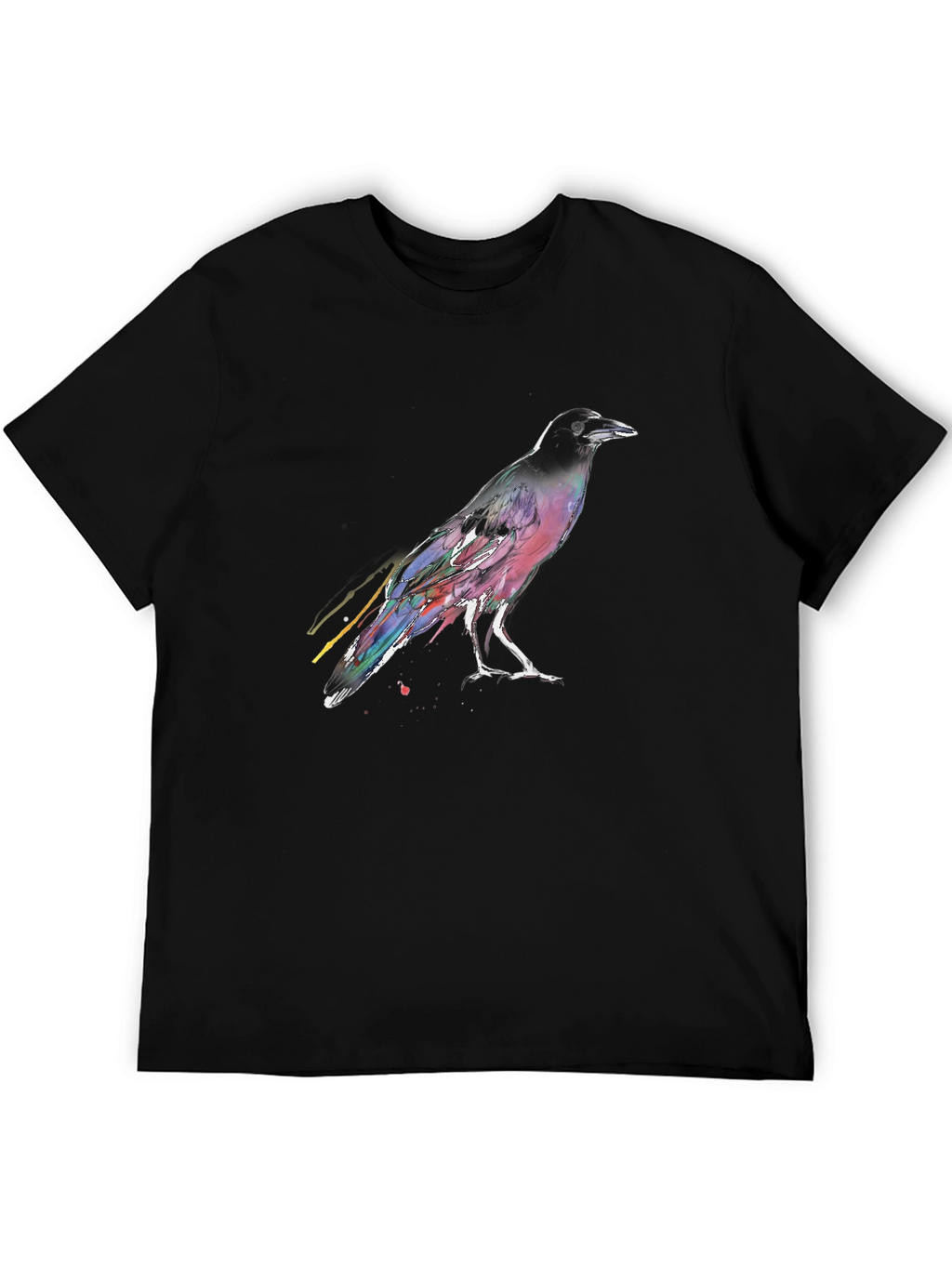 Raven Graphic T-Shirt - Mens Black Tee