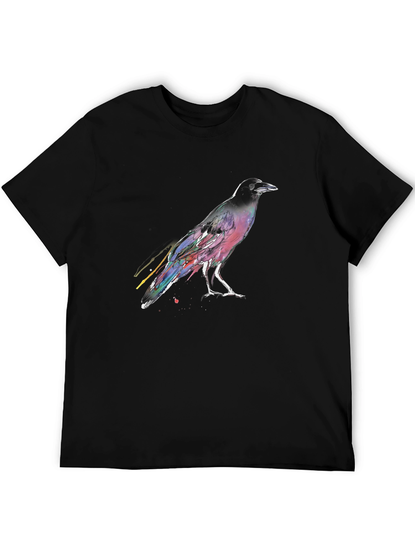 Raven Graphic T-Shirt - Mens Black Tee