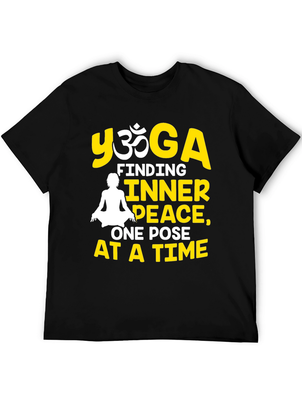 Yoga Inner Peace Black T-Shirt