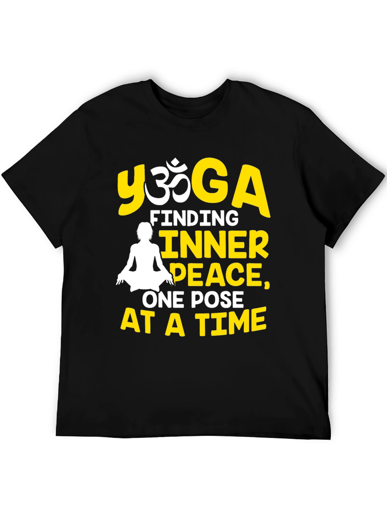 Yoga Inner Peace Black T-Shirt
