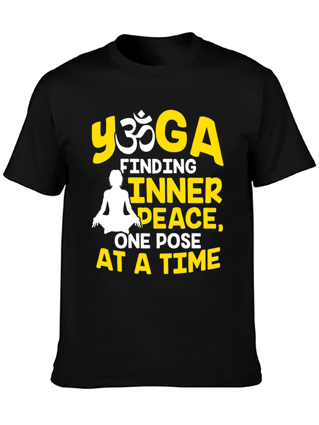 Yoga Inner Peace Black T-Shirt