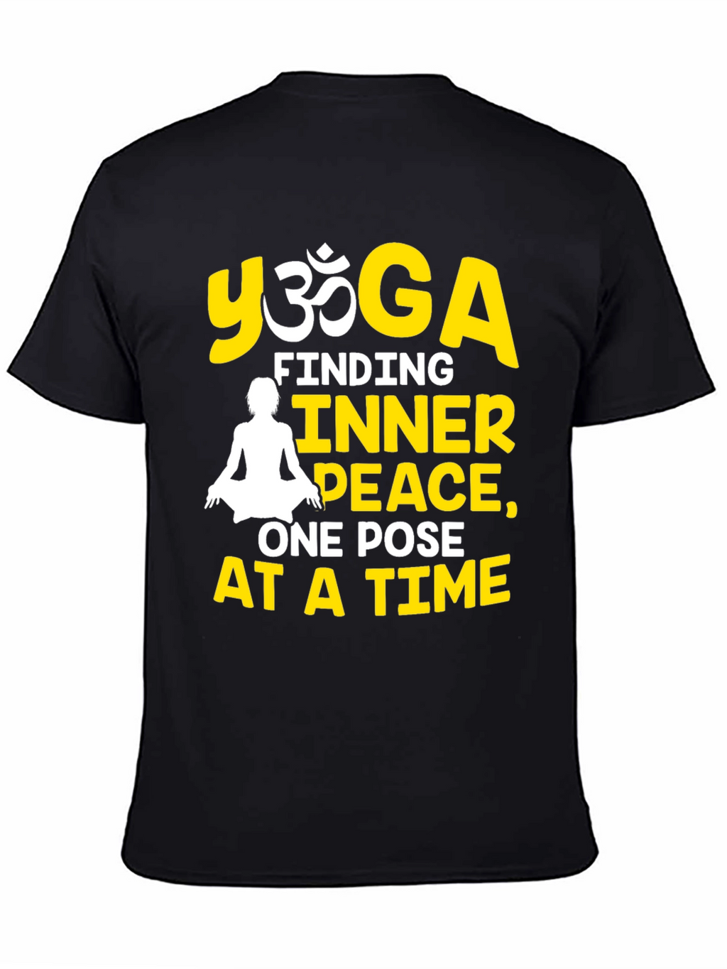 Yoga Inner Peace Black T-Shirt