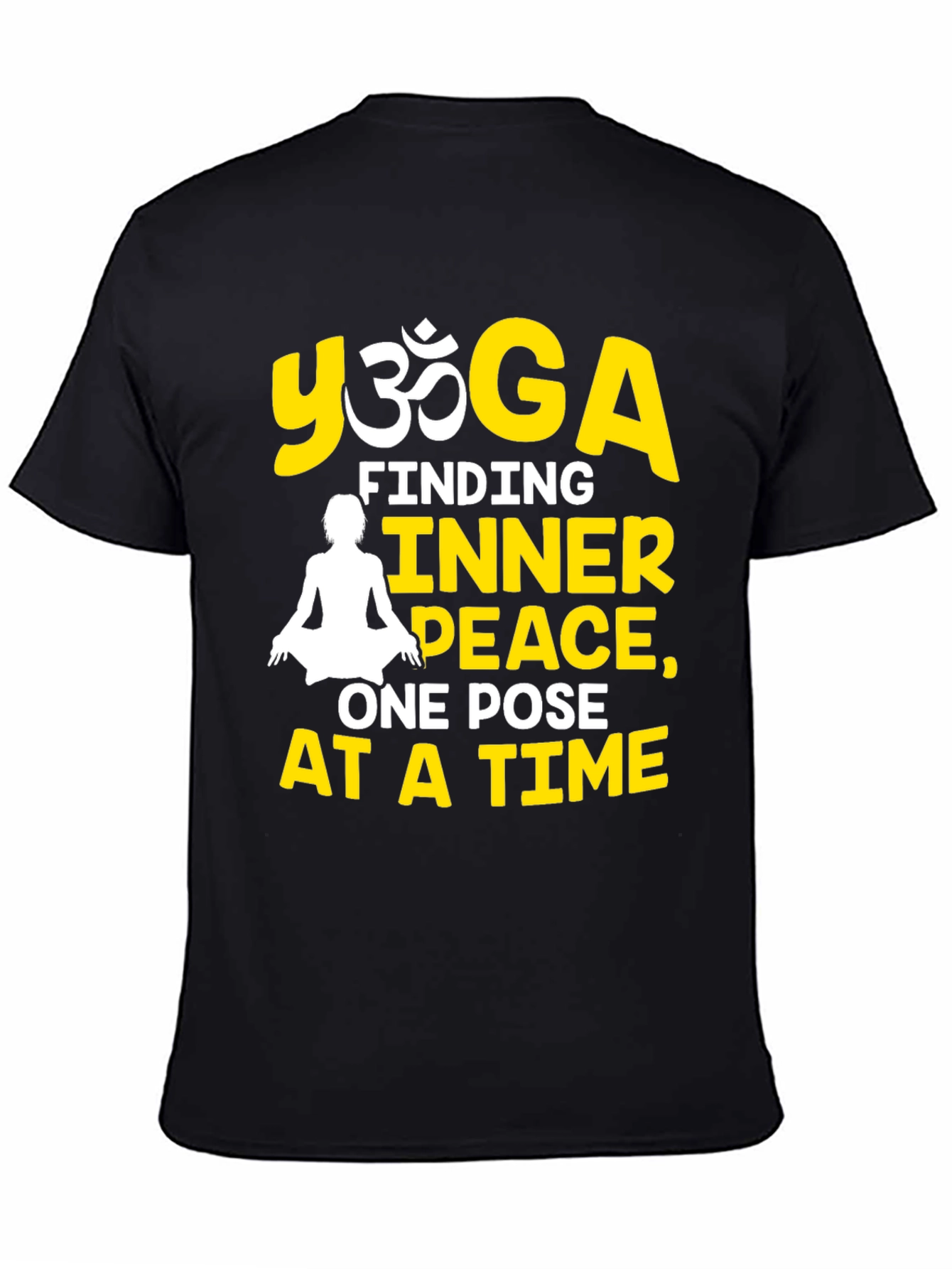 Yoga Inner Peace Black T-Shirt