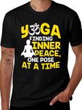 Yoga Inner Peace Black T-Shirt