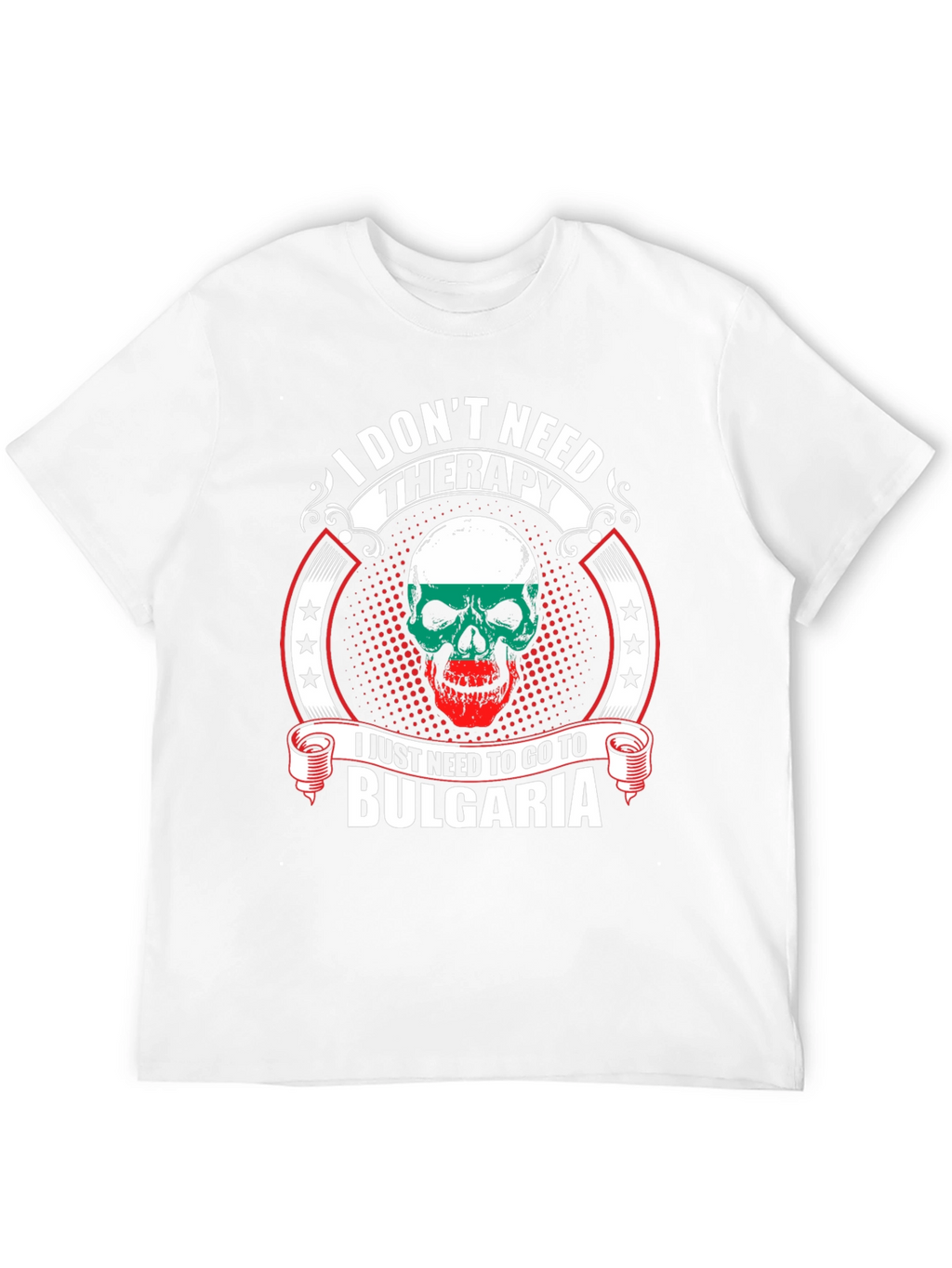 Bulgaria Skull Graphic T-Shirt