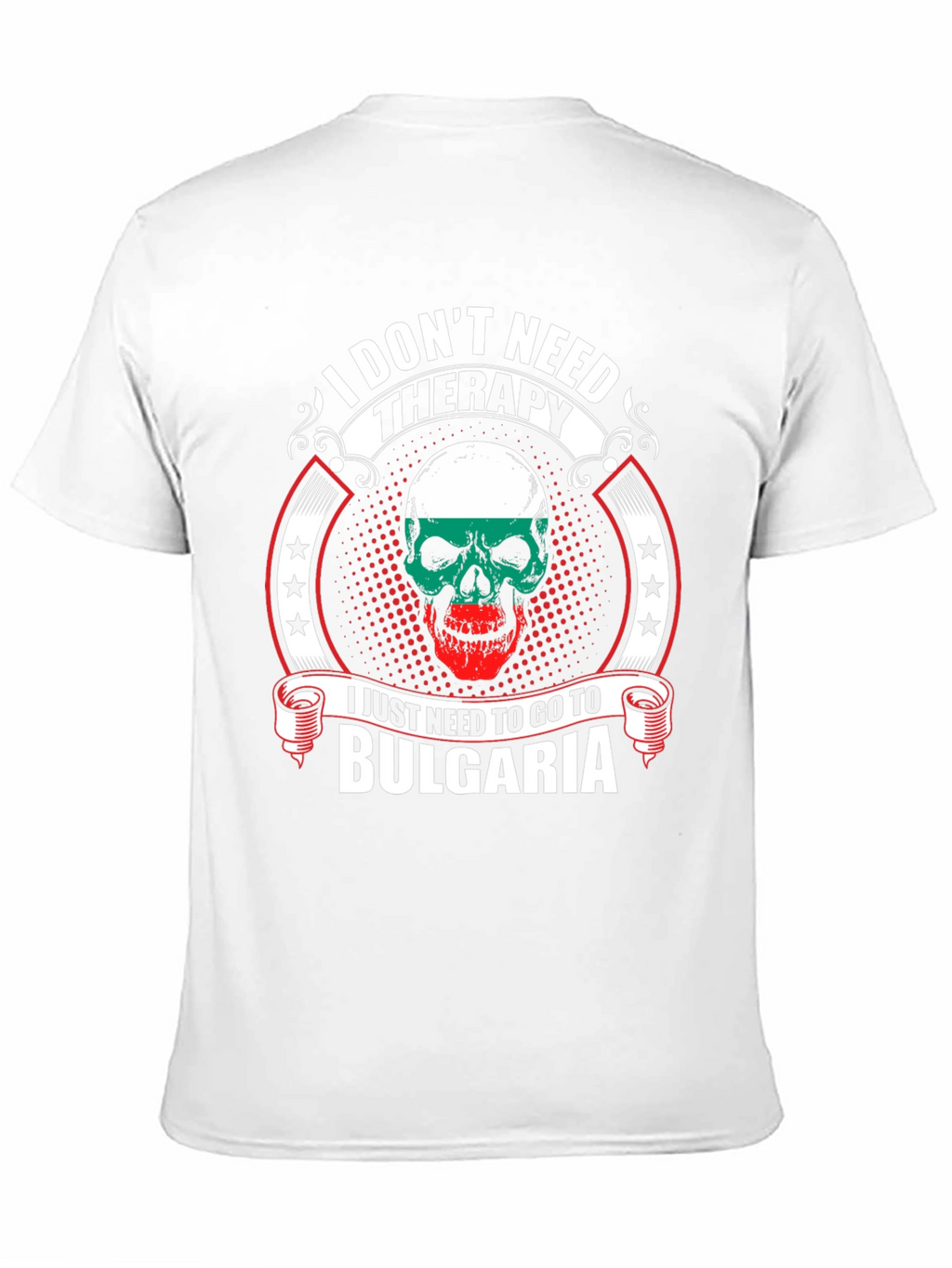 Bulgaria Skull Graphic T-Shirt