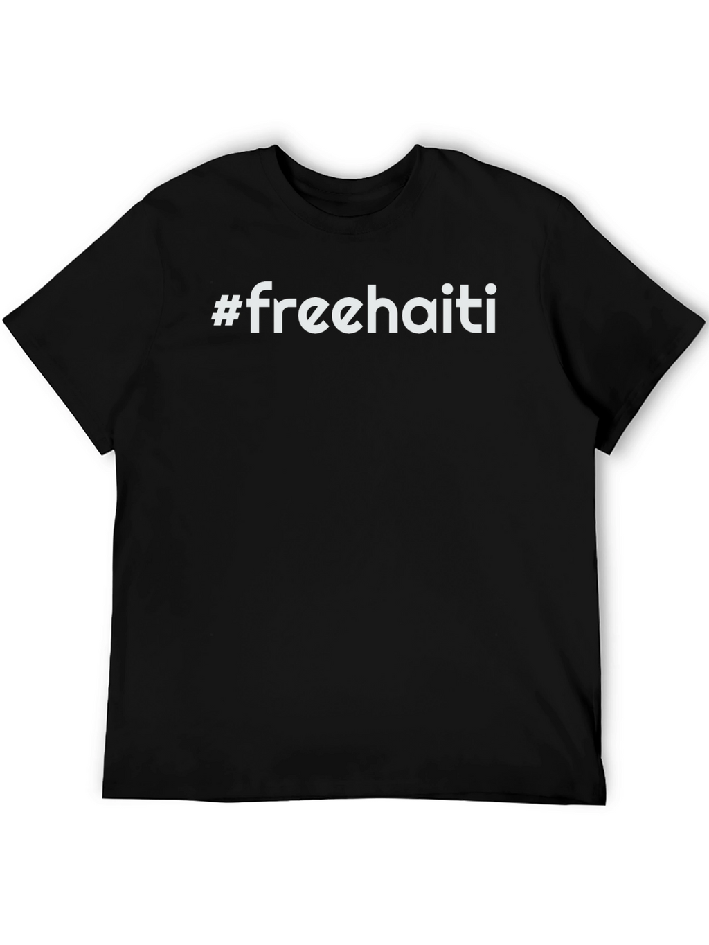 Free Haiti Graphic Tee - Unisex Black T-Shirt