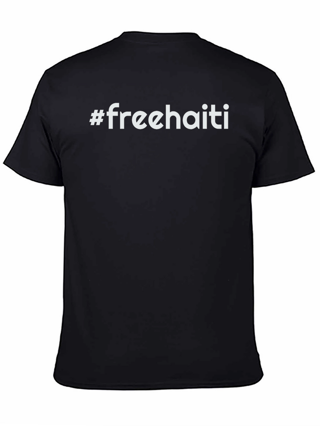 Free Haiti Graphic Tee - Unisex Black T-Shirt