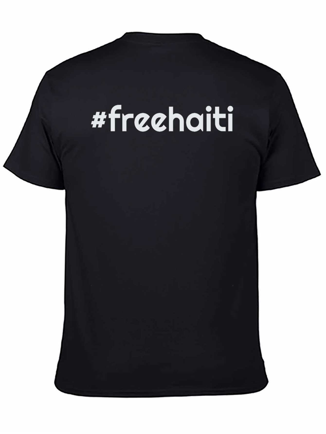 Free Haiti Graphic Tee - Unisex Black T-Shirt