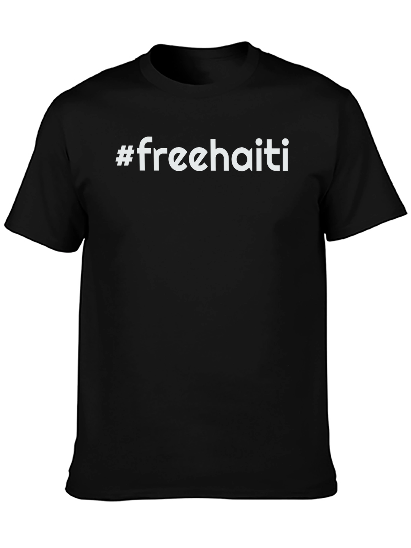 Free Haiti Graphic Tee - Unisex Black T-Shirt