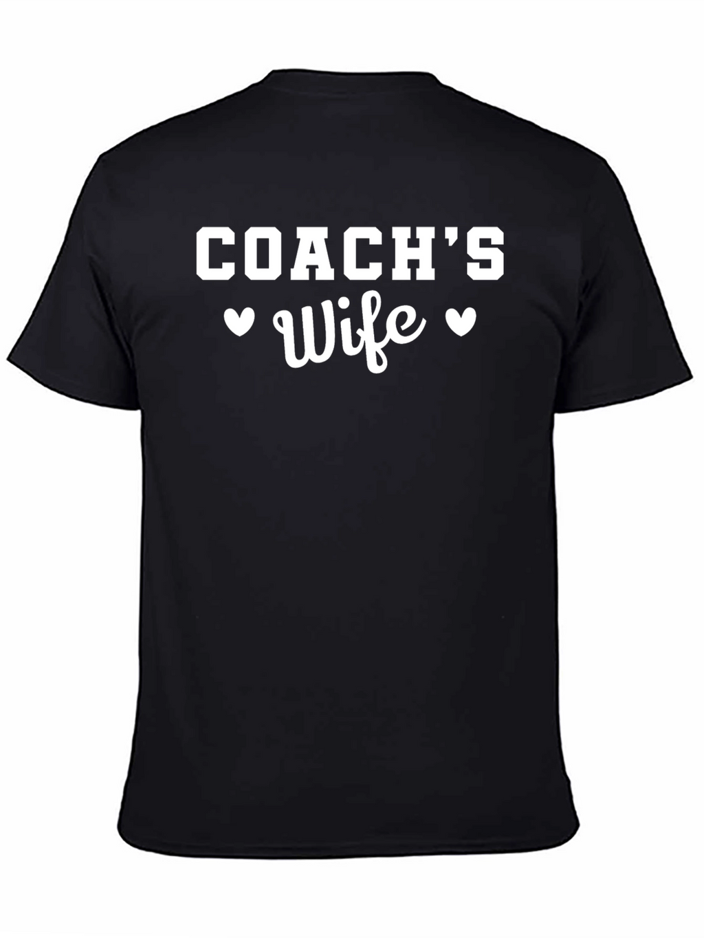 Coachs Wife Heart Graphic T-Shirt
