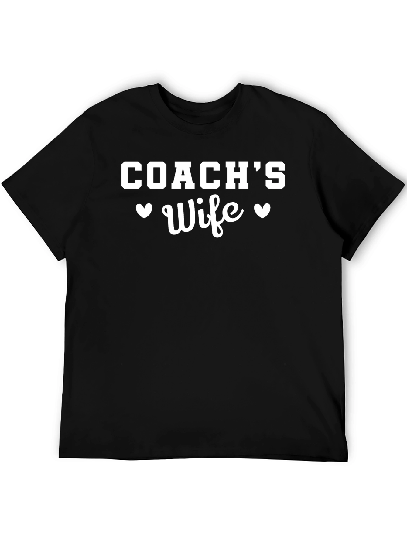 Coachs Wife Heart Graphic T-Shirt