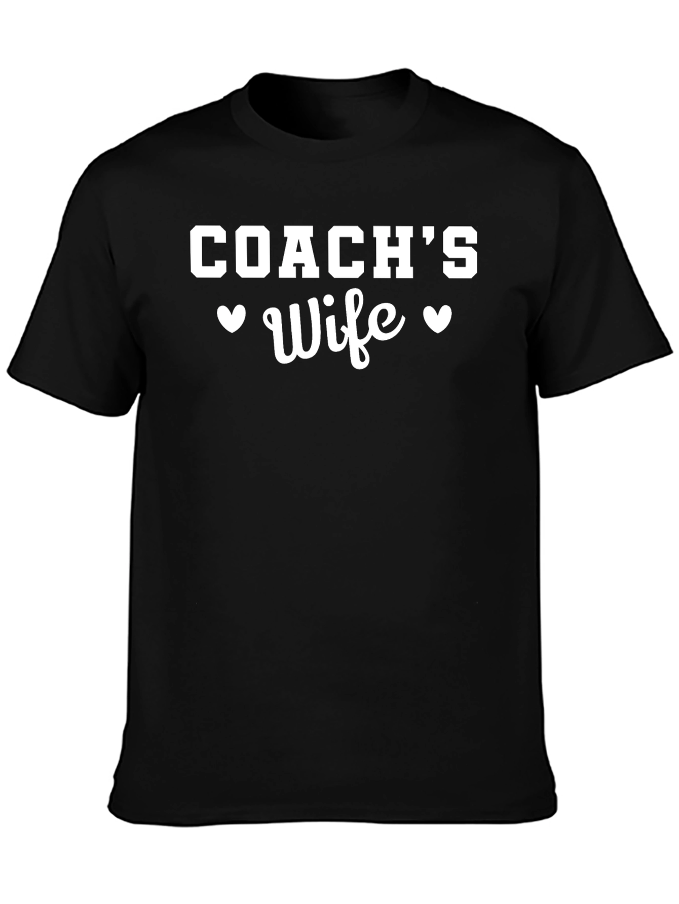 Coachs Wife Heart Graphic T-Shirt