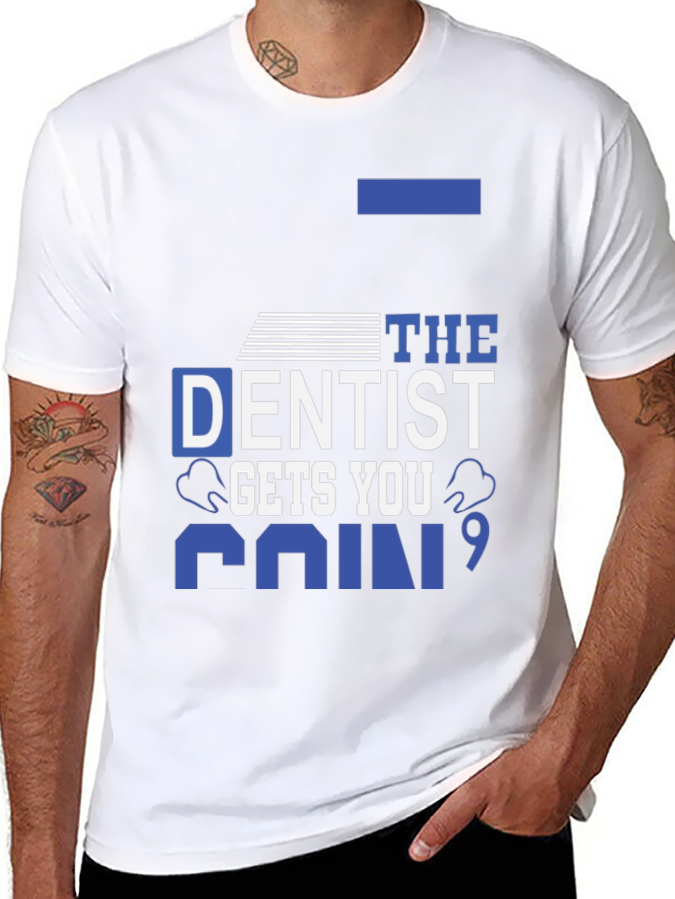 Dentist Gets You Pain T-Shirt - Black Cotton Tee